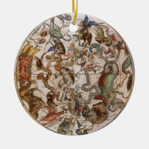  astronomie, Constellations of Southern Sky Keramisch Ornament