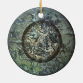  astronomie, Constellations of Southern Sky Keramisch Ornament (Achterkant)