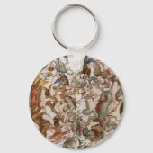  astronomie, Constellations of Southern Sky Sleutelhanger (Achterkant)