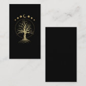 Astronomie Crescent spirituele moonboom Visitekaartje (Voorkant / Achterkant)