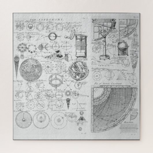 Astronomie ~ Cyclopaedia ~ Ephraim Chamber Legpuzzel (Verticaal)