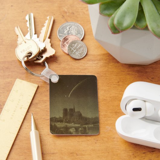  Astronomie, Donati Comet over Parijs, 1858 Sleutelhanger (Bureau)