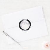 Astronomie Full Moon Ronde Sticker (Envelop)