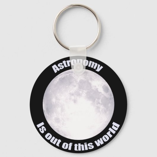 Astronomie Full Moon Sleutelhanger (Voorkant)