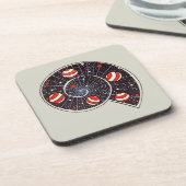 Astronomie Funny Space Spiral Galaxy Bier Onderzetter (Linkerzijde)