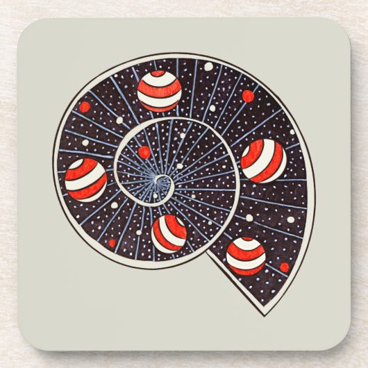 Astronomie Funny Space Spiral Galaxy Bier Onderzetter (Voorkant)