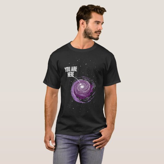 Astronomie Galaxy Moon Landing Planets Space Scien T-shirt (Voorkant volledig)