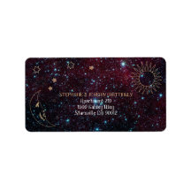 Astronomie Galaxy Sun Moon Stars Glitter Adres