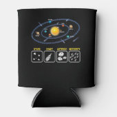 Astronomie Geek Galaxy Science Outer Space Solar Blikjeskoeler (Voorkant)