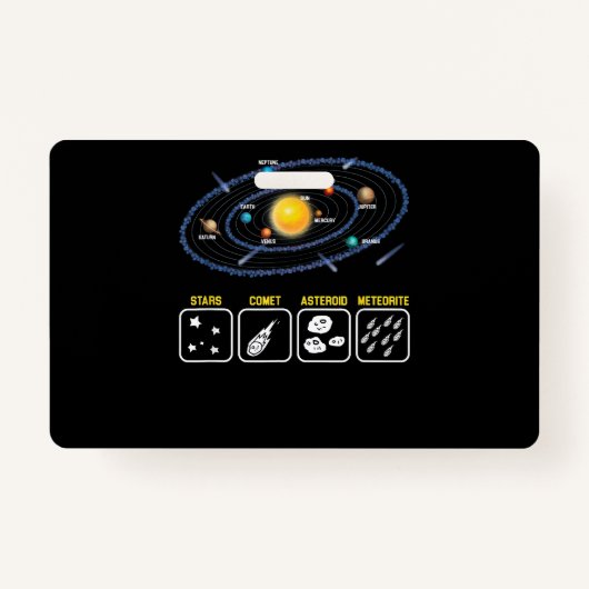 Astronomie Geek Galaxy Science Outer Space Solar S Badge (Voorkant)