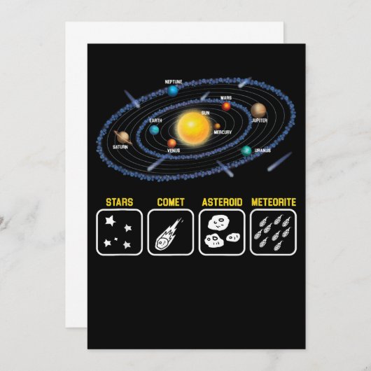 Astronomie Geek Galaxy Science Outer Space Solar S Save The Date (Voorkant / Achterkant)