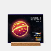 Astronomie Grootste Ster Ruimtewetenschap Infograp Acryl Bord (Voorkant)