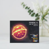 Astronomie Grootste Ster Ruimtewetenschap Infograp Briefkaart (Staand voorkant)