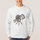 Astronomie Grote Telescopen T-shirt (Voorkant)
