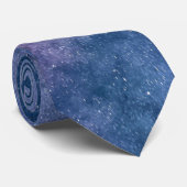 Astronomie heldere blauwe paarse violette lucht st stropdas (Opgerold)