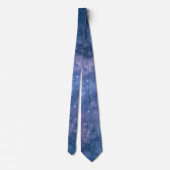 Astronomie heldere blauwe paarse violette lucht st stropdas (Achterkant)