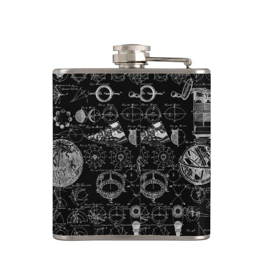 Astronomie Heupfles (Achterkant)