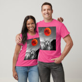 Astronomie houdt van grappige kat selfie met maan  t-shirt (Unisex)