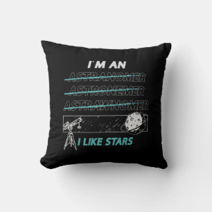 Astronomie Ik ben een Ik hou van sterren Ruimte Un Kussen