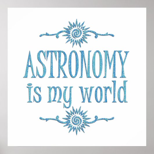 Astronomie is mijn wereld poster (Voorkant)