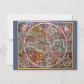  astronomie, Kaart van Christelijke constellaties (Voorkant)