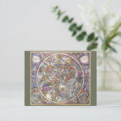  astronomie, Kaart van Christelijke constellaties (Staand voorkant)