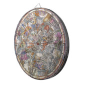  astronomie, Kaart van Christelijke constellaties Dartbord (Voorkant Rechts)