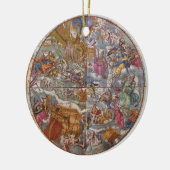  astronomie, Kaart van Christelijke constellaties Keramisch Ornament (Links)