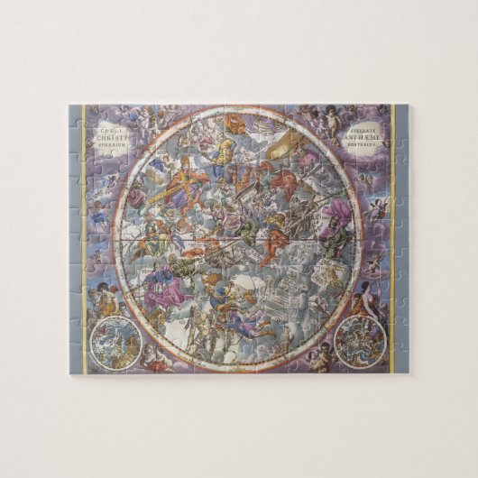  astronomie, Kaart van Christelijke constellaties Legpuzzel (Horizontaal)