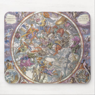  astronomie, Kaart van Christelijke constellaties Muismat