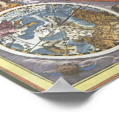  astronomie, Kaart van Christelijke constellaties Poster (Hoek)