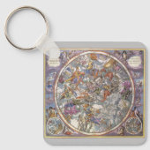 astronomie, Kaart van Christelijke constellaties Sleutelhanger (Voorkant)