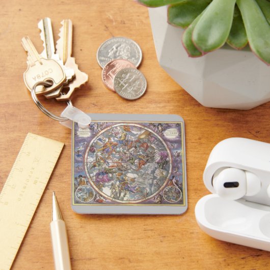 astronomie, Kaart van Christelijke constellaties Sleutelhanger (Bureau)