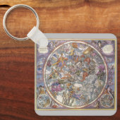 astronomie, Kaart van Christelijke constellaties Sleutelhanger (Voorkant)