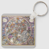 astronomie, Kaart van Christelijke constellaties Sleutelhanger (Achterkant)