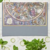 astronomie, Kaart van Christelijke constellaties Theedoek (Gevouwen)