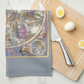 astronomie, Kaart van Christelijke constellaties Theedoek (Quarter Fold)