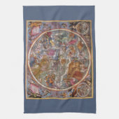  astronomie, Kaart van Christelijke constellaties Theedoek (Verticaal)