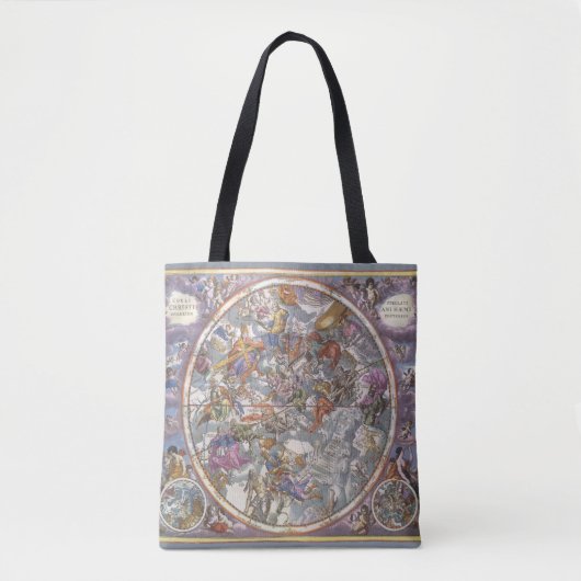  astronomie, Kaart van Christelijke constellaties Tote Bag (Voorkant)