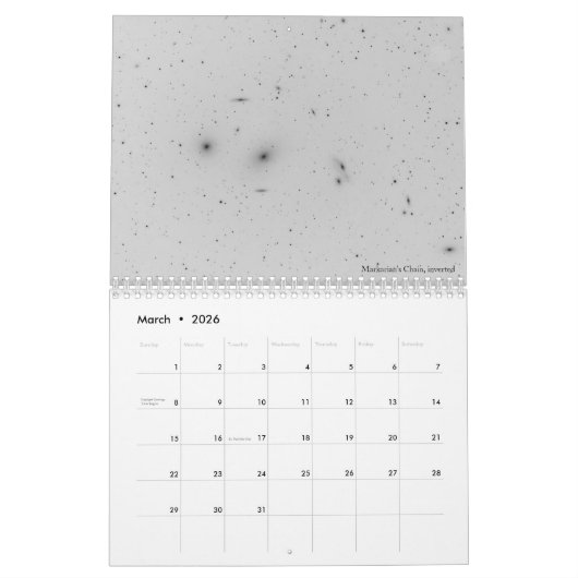Astronomie-kalender 2019 kalender (Mar 2026)