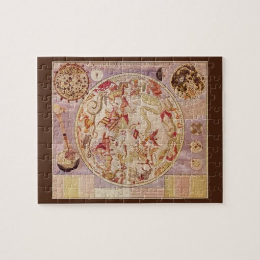  astronomie, Keltische kaart van Carel Allard Legpuzzel (Horizontaal)