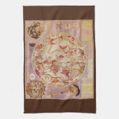  astronomie, Keltische kaart van Carel Allard Theedoek (Verticaal)