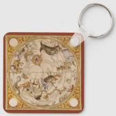 astronomie, Keltische sterrenkaart Sleutelhanger (Achterkant)