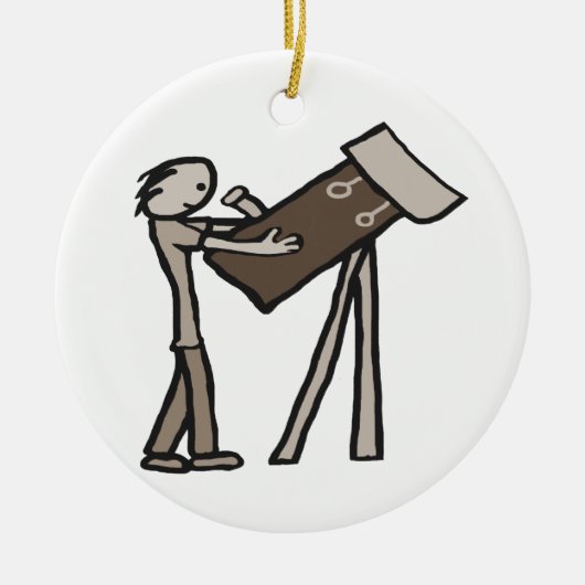 Astronomie Keramisch Ornament (Voorkant)