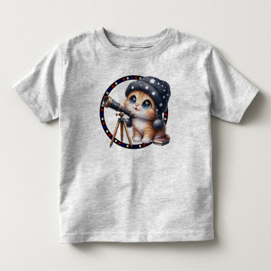 Astronomie Kitty Peuter T-shirt (Voorkant)