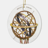  astronomie, kunstmatige of armillaire bol keramisch ornament (Links)