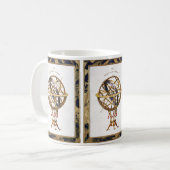  astronomie, kunstmatige of armillaire bol koffiemok (Voorkant links)