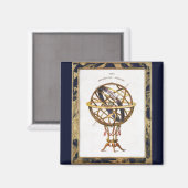 astronomie, kunstmatige of armillaire bol magneet (Voorkant / Achterkant)