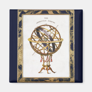 astronomie, kunstmatige of armillaire bol magneet