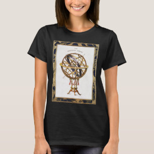  astronomie, kunstmatige of armillaire bol t-shirt